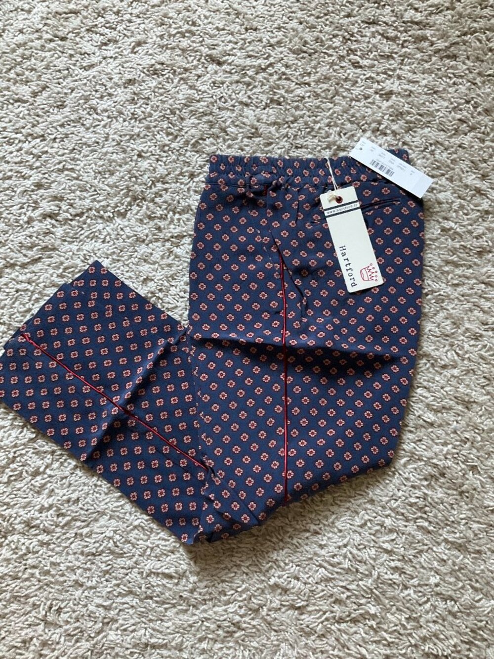 HARTFORD for J.crew crewcuts girls PUTMO PANT. SIZE: 8. COLOR: DARK NAVY. ITEM #